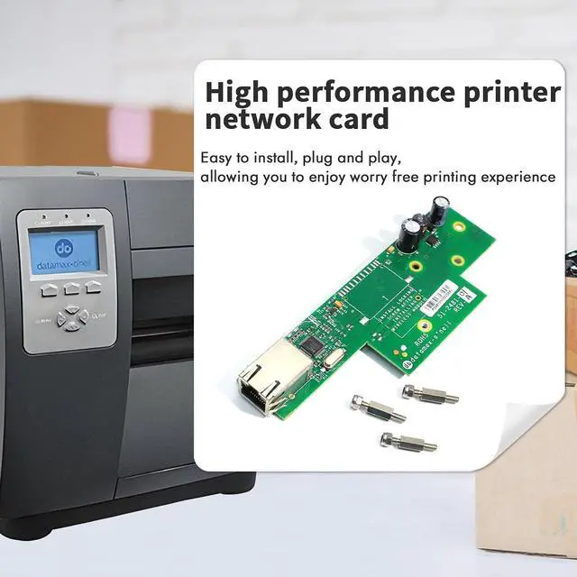 Alt view image 2 of 7 - OPT78-2887-01 Network Card for Datamax I-Class I-4212E, I-4310E, I-4606E MarkII Thermal Industrial Barcode Printer All DPI