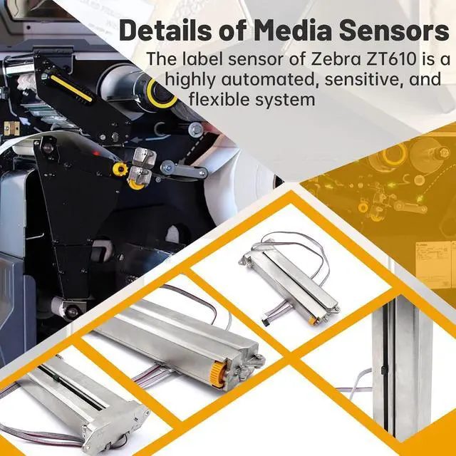 Alt view image 3 of 6 - P1083320-047 Kit Media Sensor for Zebra ZT610 ZT610R Thermal Printer 4-Inch Genuine