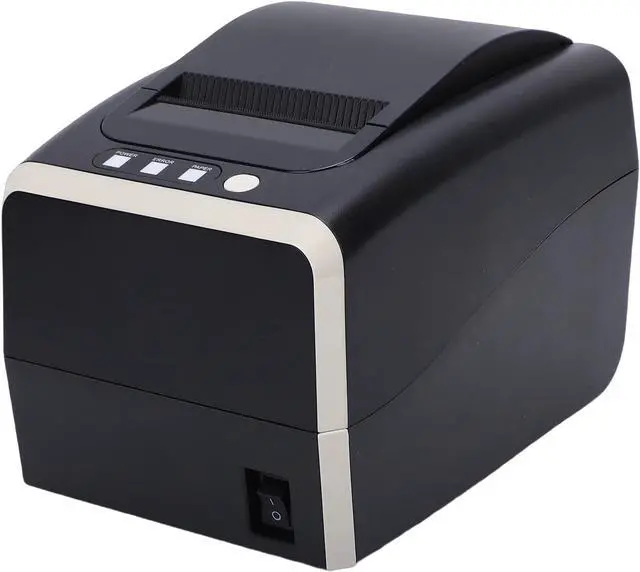 Main image of 80mm Thermal Label Printer Desktop Thermal Receipt Printer, USB Serial Ethernet, 260mm s Auto Cutter, 1D 2D Barcode Printing for POS Retail Store Restaurant (US Plug)