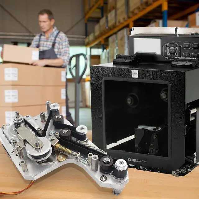 Alt view image 2 of 6 - P1046696-147 ZE500 Series RH Media Drive System for Zebra ZE500-4 ZE500-6 RH Only Thermal Engine Printer All dpi Contain New Drive Belt
