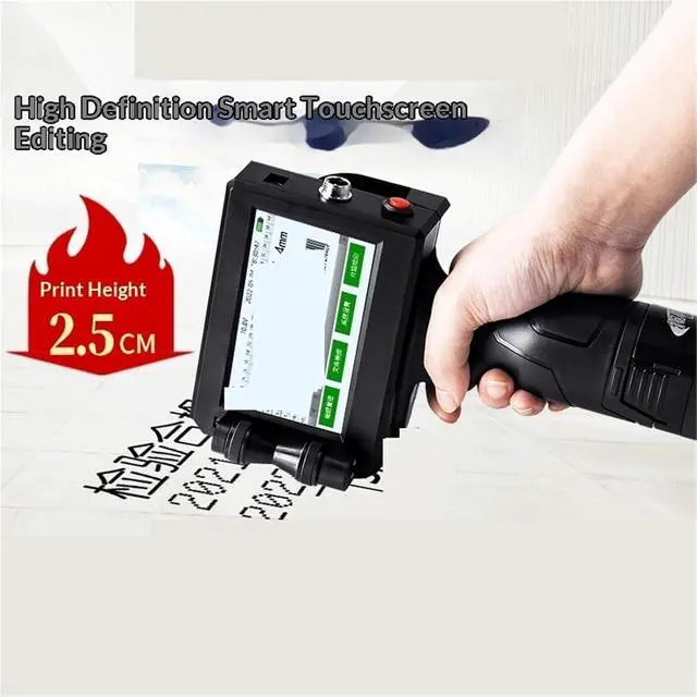 Alt view image 3 of 5 - Label Printer, Portable Label Inkjet Printer Date Text Pattern Coding Ink 25.4mm