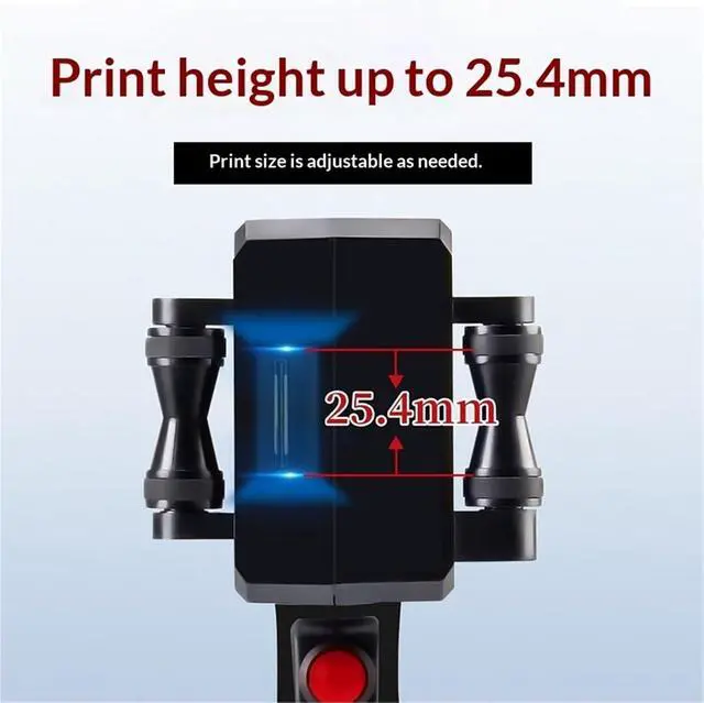 Alt view image 4 of 5 - Label Printer, Portable Label Inkjet Printer Date Text Pattern Coding Ink 25.4mm