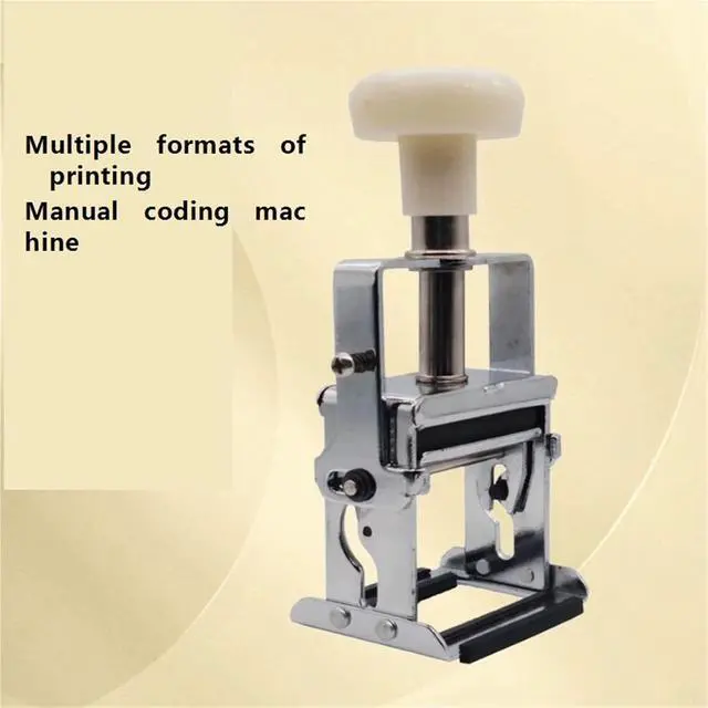 Alt view image 3 of 7 - Label Printer, Manual Production Date Coding Machine, Quick-Drying Ink, Rotary Shelf-Life Stamp, Imitation Inkjet Printer, Pad Printing