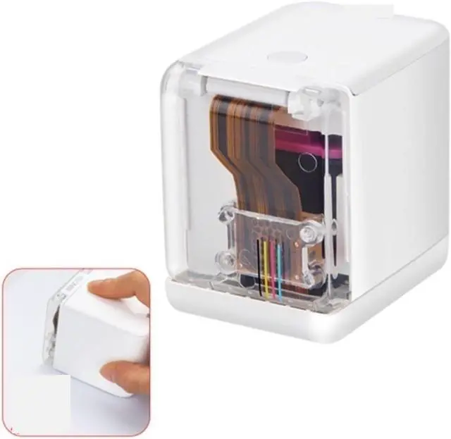 Alt view image 4 of 5 - Label Printer, Portable Inkjet Printer Mini Handheld Color Portable WiFi Mobile Deployment and Replacement Ink Cartridge Quick Print(Black Ink Cartridge)