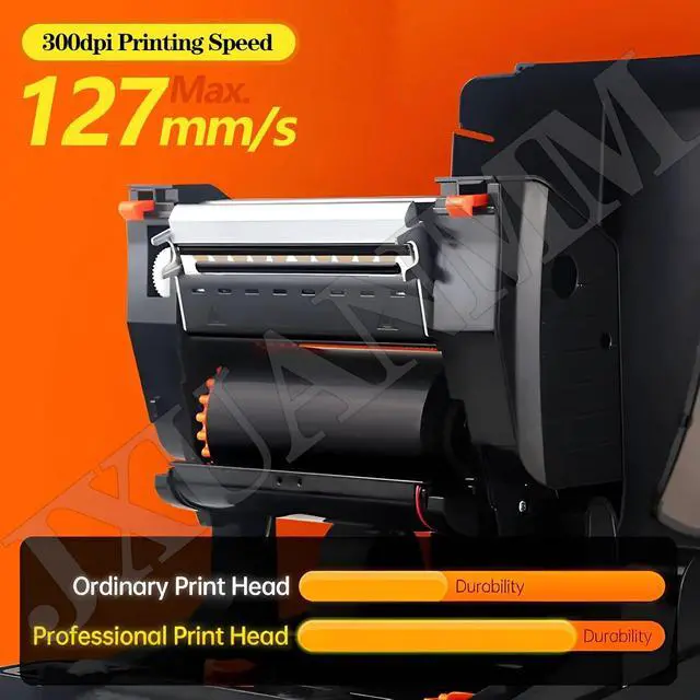 Alt view image 4 of 7 - 300DPI Thermal Garment Label Printer Desktop Gold Ribbon Foil Flower Printer Flower Wrapping Ribbon Party Banner Thermal Printer