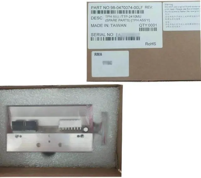 Alt view image 3 of 3 - Thermal Print Head 98-0240067-10LF 203DPI Compatible with TSC TTP-2410M 2410M Pro 2410MU 2410MT MA240