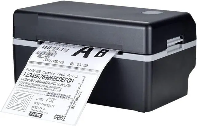 Main image of 4 Inch Shipping Label Barcode Printer 26mm to 118mm Thermal Printer USB Port Printer Support