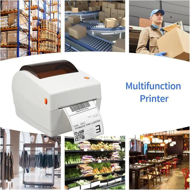 Alt view image 3 of 7 - Compact Thermal Label Printer, High Speed Desktop Label Maker with Wireless Printing, USB Connection, for Compatible with (US-2)