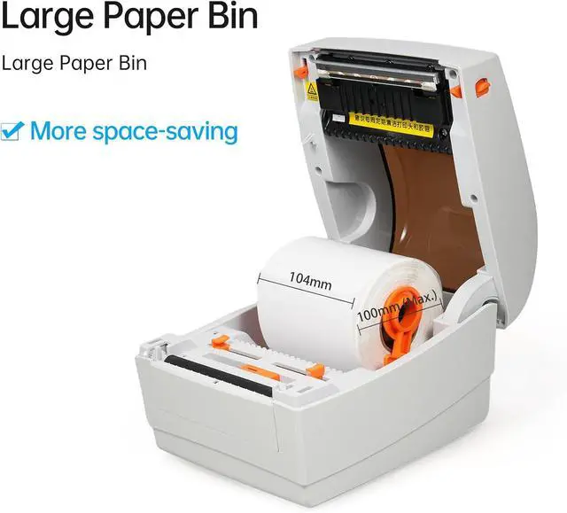Alt view image 5 of 7 - Compact Thermal Label Printer, High Speed Desktop Label Maker with Wireless Printing, USB Connection, for Compatible with (US-2)