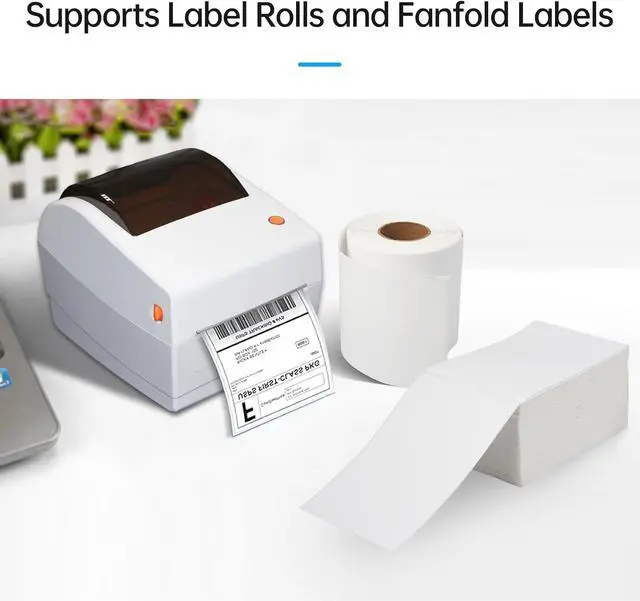 Alt view image 6 of 7 - Compact Thermal Label Printer, High Speed Desktop Label Maker with Wireless Printing, USB Connection, for Compatible with (US-2)