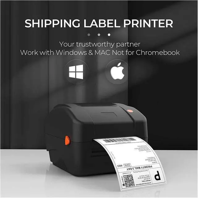 Alt view image 3 of 5 - Thermal Label Printer 300 DPI USB 4 Inches Label Printer Support Ebay Paypal Etsy Shopify Windows Mac