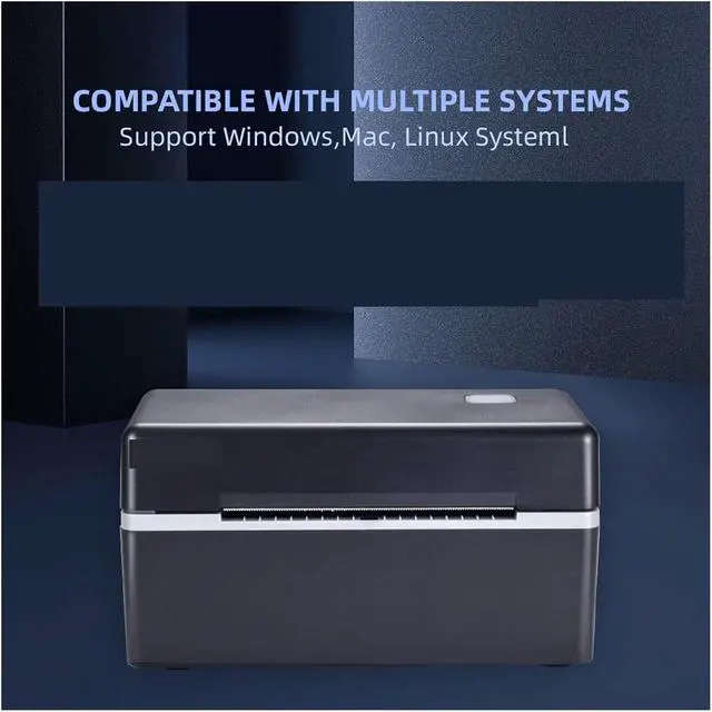 Alt view image 2 of 5 - 4 Inch Shipping Label Barcode Printer 26mm to 118mm Thermal Printer USB Port Printer Support