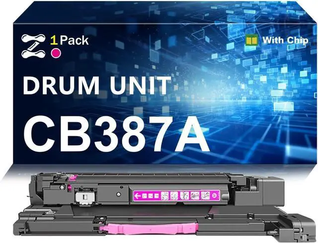 Main image of 824A Drum Unit Kit Compatible for HP CB384A CB385A CB387A CB386A Imaging Drum, Work for LaserJet CP6015 PC6015 CM6030 CM6040 Printers, 1 Magenta