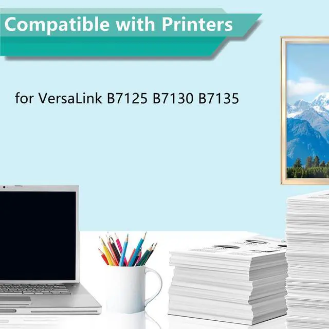 Alt view image 2 of 7 - B7100 Series Drum Unit for 013R00687 13R00687 Black Drum Cartridge Compatible for Xerox VersaLink B7125 B7130 B7135 Printer, High-Yield 80,000 Pages