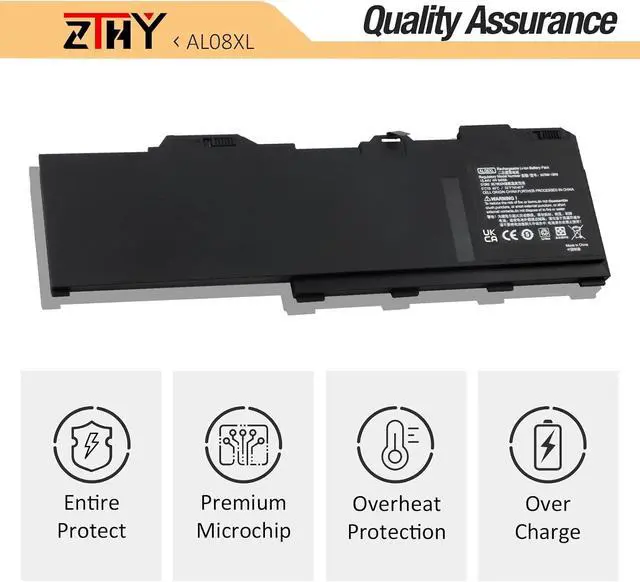 Alt view image 5 of 7 - 94Wh AL08XL Laptop Battery Replacement for HP ZBook Fury 15 G7 G8 Series
