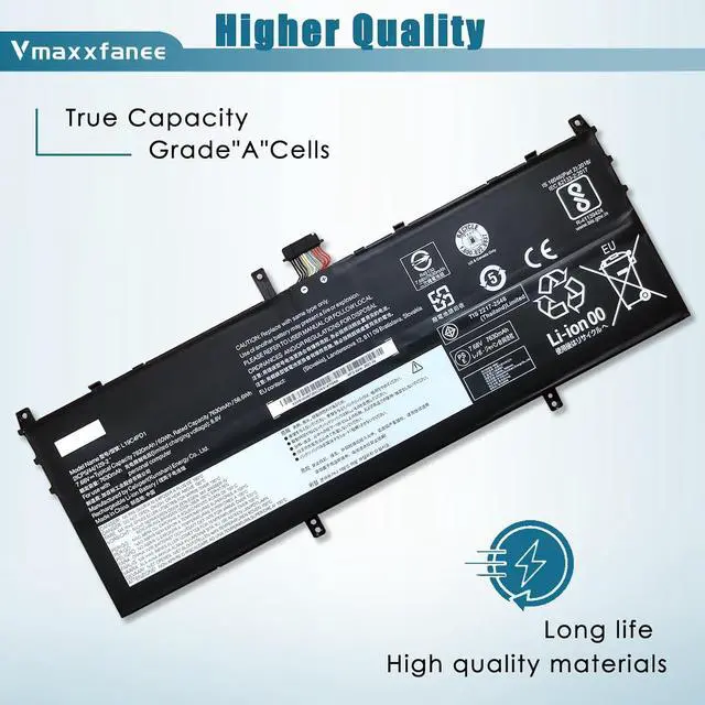 Alt view image 3 of 7 - L19C4PD1 L19M4PD1 L19D4PD1 Laptop Battery for Lenovo Ideapad Yoga 6-13ARE05 6-13ALC6 Yoga C640-13IML LTE Series 5B10U65274 5B10W67329 5B10U65275 5B10W67385 SB10W67360 SB10W67395