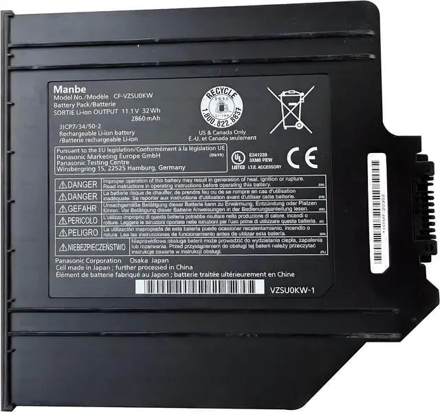 Main image of CF-VZSU0KW 11.1V 32Wh 2860mAh Laptop Battery CF-VZSUOKW