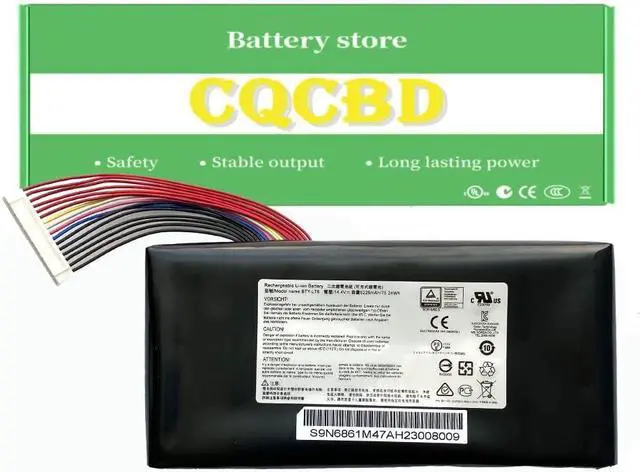 Main image of CQCQ BTY-L78 Battery for MSI GT62VR 6RD 6RD-033CN 6RD-093XCN GT73 GT73VR 6RE-013CN GT80 2QC-221CN GT62VR 7RD Dominator Titan GT80S GT83 GT83VR GT83 GT83VR 6RE-007CN (14.4V 75.24Wh/5225mAh)