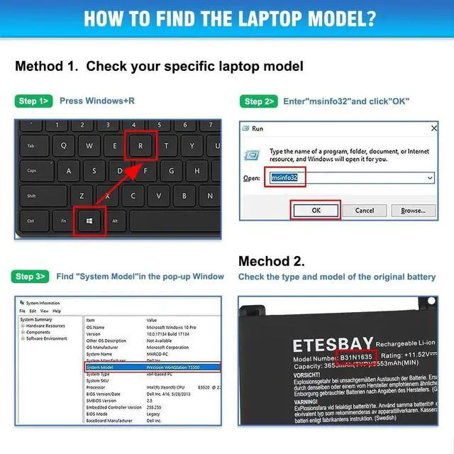 Alt view image 6 of 6 - G3HTA040H G3HTA041H Keyboard Battery Replacement for Microsoft Surface Book 2 (15-Inch, Model 1793) Performance Base Series Laptop 11.36V 62.2Wh