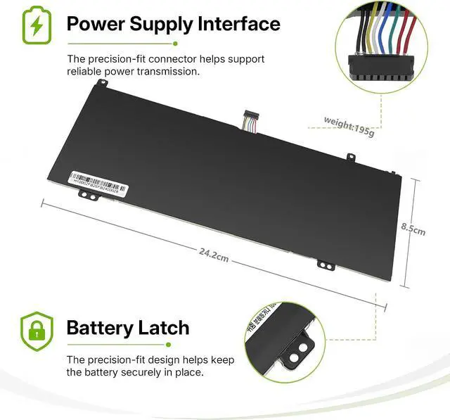 Alt view image 4 of 6 - Tanch L18M4PF0 Laptop Battery for Lenovo Thinkbook 13S/14S-IWL IML are