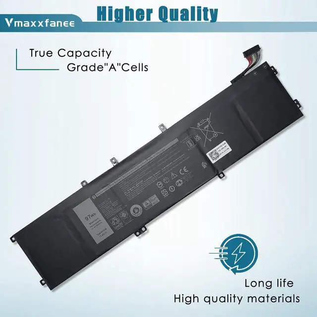 Alt view image 3 of 7 - 4K1VM Laptop Battery Replacement for Dell G7 17 7700 Series Notebook W62W6 0W62W6 9TM7D 09TM7D NCC3D 0NCC3D NYD3W 0NYD3W XYCW0 0XYCW0 V0GMT 11.4V 8070mAh 97Wh 6-Cell