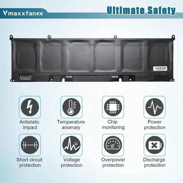 Alt view image 5 of 7 - 69KF2 86Wh Laptop Battery Replacement for Dell Precision 5560 5550 XPS 15 9500 9510 Alienware M17(R3 R4) M15 (R3 R4 R5 R6 R7) Vostro 7510 7610 Series 7167mAh