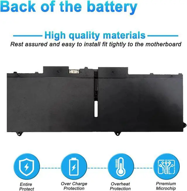 Alt view image 4 of 7 - 58Wh 07KRV Laptop Battery Replacement for Dell Latitude 5430 5530 5530 7330 7430 7530 Precision 3570 P104F P104F005 P135G P137G004 Series H4PVC 0H4PVC FK0VR 4FVJG O7KRV 08WRCR 078FWY Y86WG 15.2V