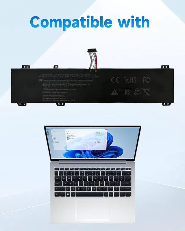 Alt view image 3 of 4 - L21C4PC1 Replacement Battery for Lenovo Legion 5 15ARH7 15ARH7H 15IAH7 15IAH7H 15ACH6 15ACH6A Legion 5 Pro 16 16ARH7 16ARH7H 16IAH7 16IAH7H 16ACH6 16ACH6H 16ITH6 Series L21B4PC0 L21D4PC1 L21M4PC2