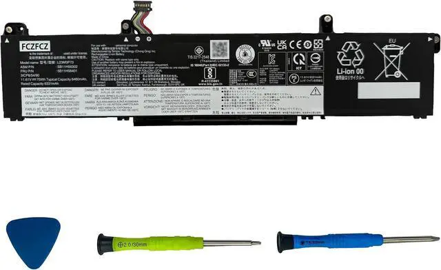 Main image of L23M3P73 Battery 75Wh 6460mAh Replacement for Lenovo ThinkPad P14s Gen 5 21G2 21G3 / P16s Gen 3 21KS 21KT Series SB11H56302 5B11H56401 L23D3P74 5B11H56402 11.61V 3-Cell