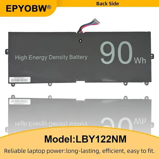 Alt view image 6 of 7 - LBY122NM Laptop Battery 90Wh 5800mAh 15.52V Compatible with LG Gram 16Z90R LBY122CM LBY122NM 17Z90Q Series