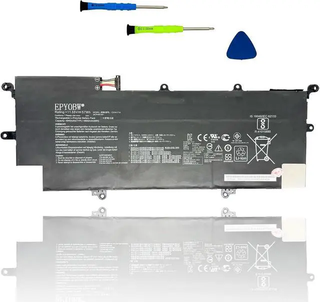 Main image of C31N1714 Laptop Battery 57Wh 4940mAh 11.55V Compatible with Asus ZenBook Flip UX461UA UX461UA-1A UX461UA-E1012R UX461UA-E1072T UX461UA-E1077T Series C31PQCH 0B200-02750100M 0B200-02750000