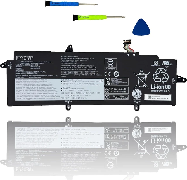 Main image of L20C4P73 Laptop Battery 54.7Wh 4-Cell 15.36V Compatible with Lenovo ThinkPad X13 Gen 2 / ThinkPad X13 Gen 3 Series L20L4P73 L20M4P73 L20D4P73 L20C4P74 L20D4P74 L20C3P72 L20D3P72