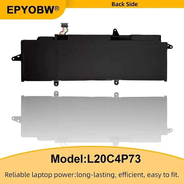 Alt view image 4 of 5 - L20C4P73 Laptop Battery 54.7Wh 4-Cell 15.36V Compatible with Lenovo ThinkPad X13 Gen 2 / ThinkPad X13 Gen 3 Series L20L4P73 L20M4P73 L20D4P73 L20C4P74 L20D4P74 L20C3P72 L20D3P72