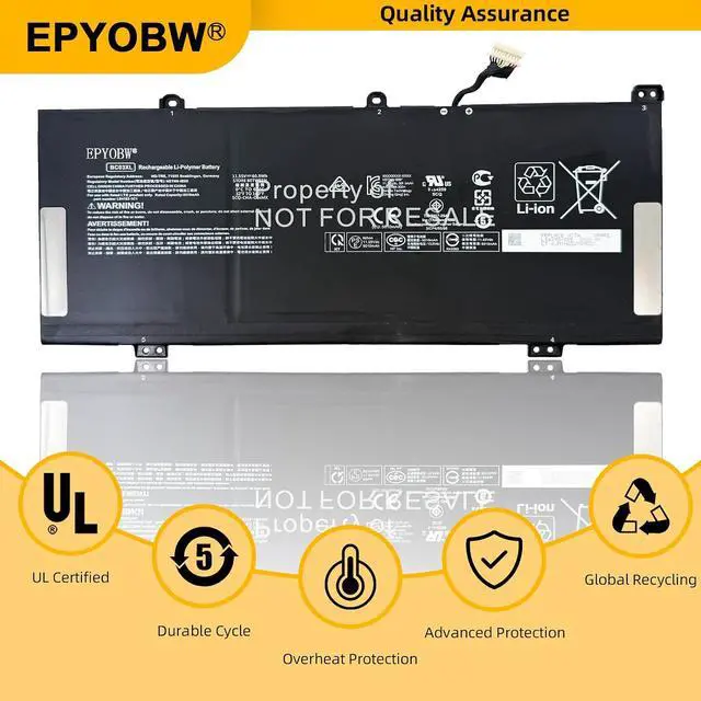 Alt view image 5 of 6 - BC03XL Laptop Battery 60.9Wh 5010mAh Compatible with HP Chromebook x360 14C-CA0000 14c-ca0000nb / Pro C640 Chromebook/Pro C640 Chromebook Enterprise Series HSTNN-LB8T HSTNN-IB9K