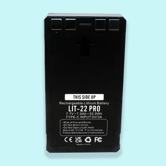 Alt view image 2 of 5 - LIT-22 Pro Battery Replacement for SPYPOINT Flex-M/S/G36/Plus/Dark/S-Dark LIT-22Pro 7.0Ah 7.7V 2Pack