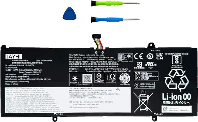 Main image of JAYHI L21C4PE2 59Wh 3815mAh Laptop Battery L21M4PE2 L21D4PE1 15.52V