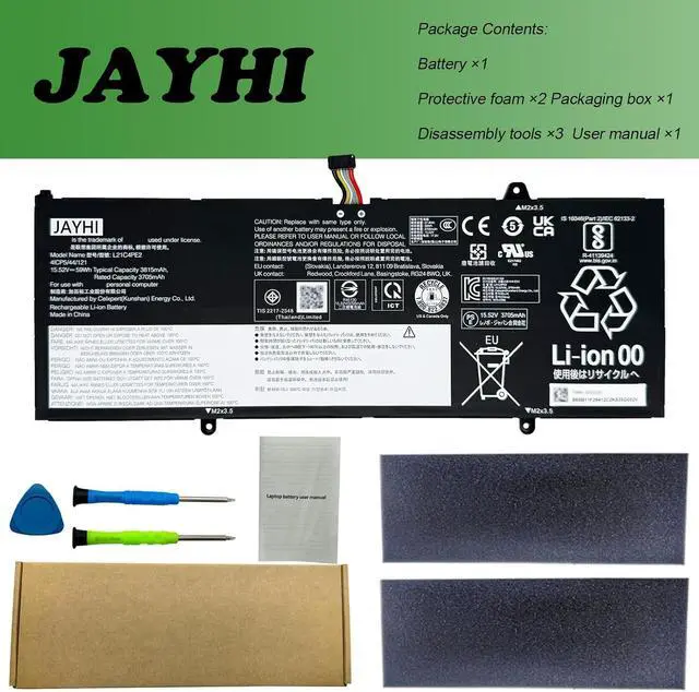 Alt view image 6 of 6 - JAYHI L21C4PE2 59Wh 3815mAh Laptop Battery L21M4PE2 L21D4PE1 15.52V