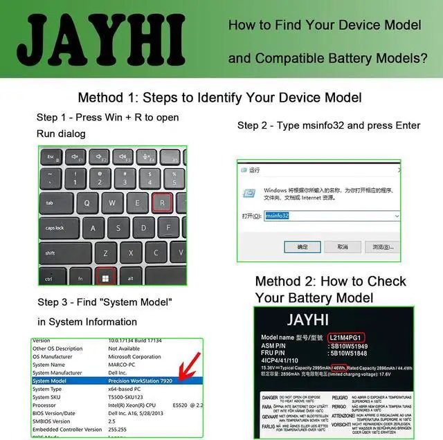 Alt view image 2 of 7 - JAYHI L21M4PG1 46Wh Laptop Battery Compatible L21C4PG1 L21D4PG1 L21L4PG1