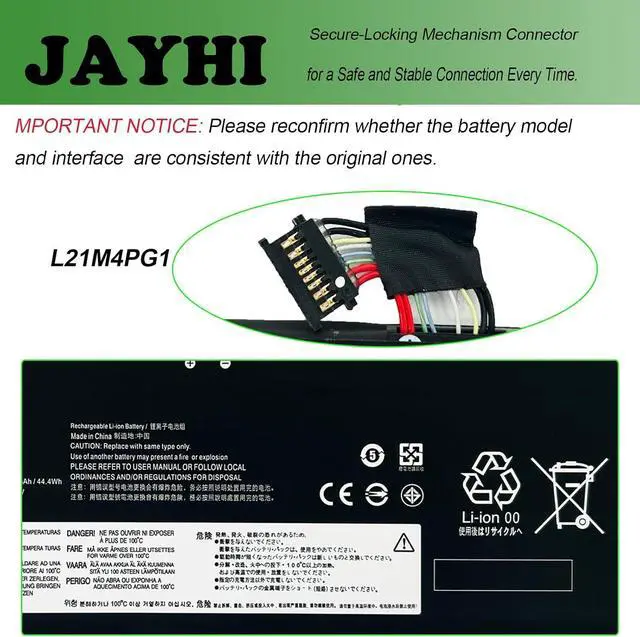 Alt view image 4 of 7 - JAYHI L21M4PG1 46Wh Laptop Battery Compatible L21C4PG1 L21D4PG1 L21L4PG1