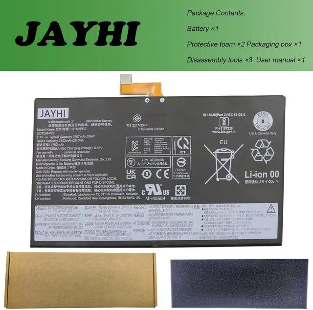 Alt view image 5 of 5 - JAYHI L21D2PG2 29Wh Laptop Battery SB11F38375 5B11F38377 2ICP3/84/92 7.7V