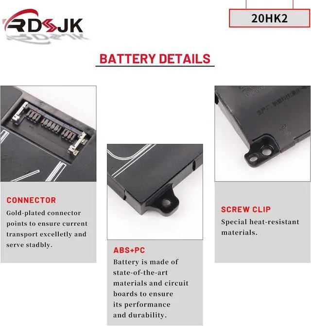 Alt view image 5 of 7 - 20HK2 0TGPX P63GC Laptop Battery for Dell Pro Max 16 MC16250 MC16255 Series 0P63GC 15.6V 64Wh 4102mAh