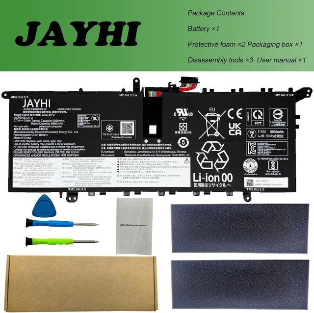 Alt view image 5 of 5 - JAYHI L23C4PF2 70Wh 9050mAh Laptop Battery SB11N42052 L23M4PF2 7.74V 4-Cell
