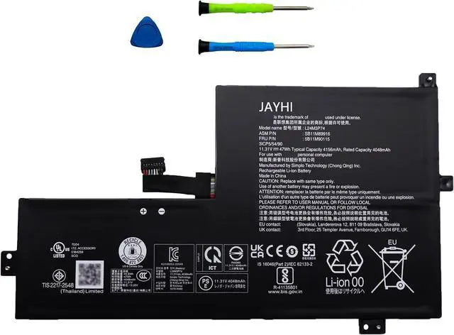 Main image of JAYHI L24M3P74 47Wh 4156mAh Laptop Battery L24D3P77 L24C3P73 11.31V 3-Cell