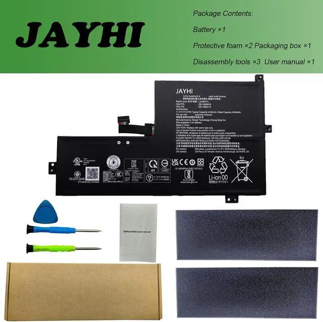 Alt view image 6 of 6 - JAYHI L24M3P74 47Wh 4156mAh Laptop Battery L24D3P77 L24C3P73 11.31V 3-Cell