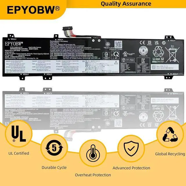 Alt view image 5 of 6 - L24N4PK3 Laptop Battery 60Wh L24B4PK4 L24M4PK6 SB11Q02048 5B11Q02042
