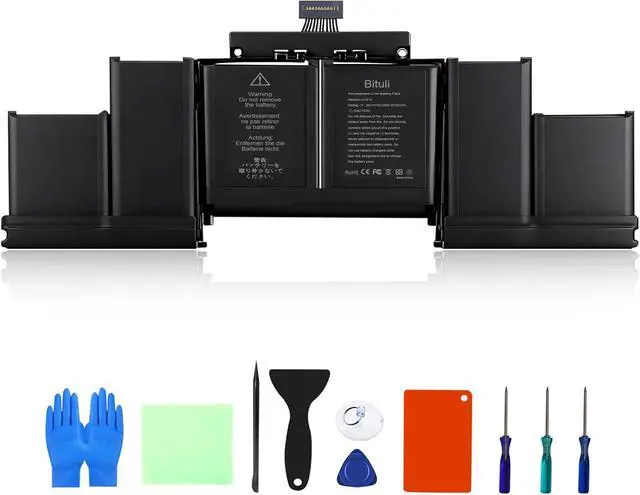 Alt view image 2 of 7 - A1398 Laptop Battery Replacemen for A1618 A1494 MacBook Pro 15" inch Retina A1398 (Mid 2015 Mid 2014 Late 2013 Early 2015),EMC 2674 2745 2875 2876 2881 2909 2910 for MacBook Pro 11,2/Pro 11,3
