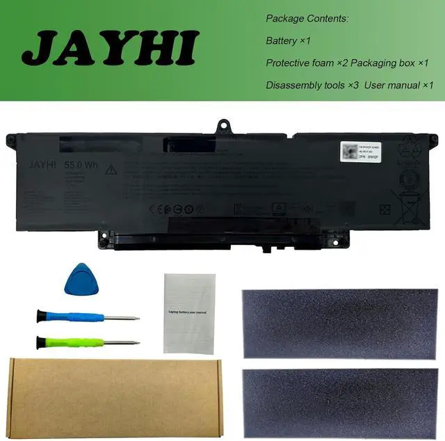 Alt view image 7 of 7 - JAYHI VMV83 55Wh 4700mAh Laptop Battery R2NVN M9HTK 60GY0 11.7V