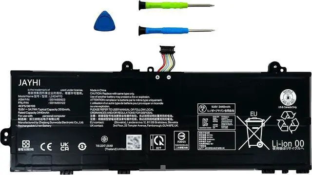 Main image of JAYHI L24D4P70 54.7Wh 3510mAh Laptop Battery 5B11M90122 L24B4P70 15.6V