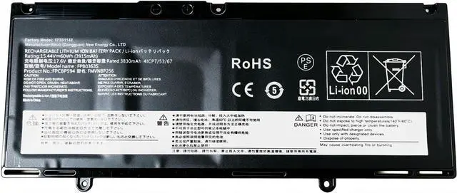 Main image of FPB0363S Battery Compatible with Fujitsu LifeBook E5413 E4412 E5412 E5412A U7312 U7412 FMVNBP256 FPCBP594 60Wh 15.44V