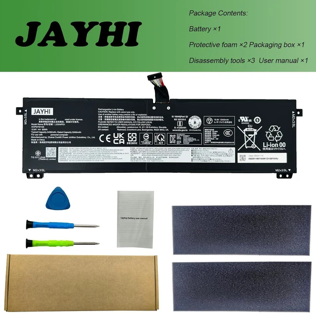 Alt view image 7 of 7 - JAYHI L23X4PG1 85Wh 5450mAh Laptop Battery L23X4PG1 L23M4PG1 15.6V